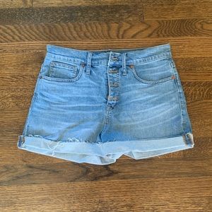 Madewell Button Front Jean Shorts